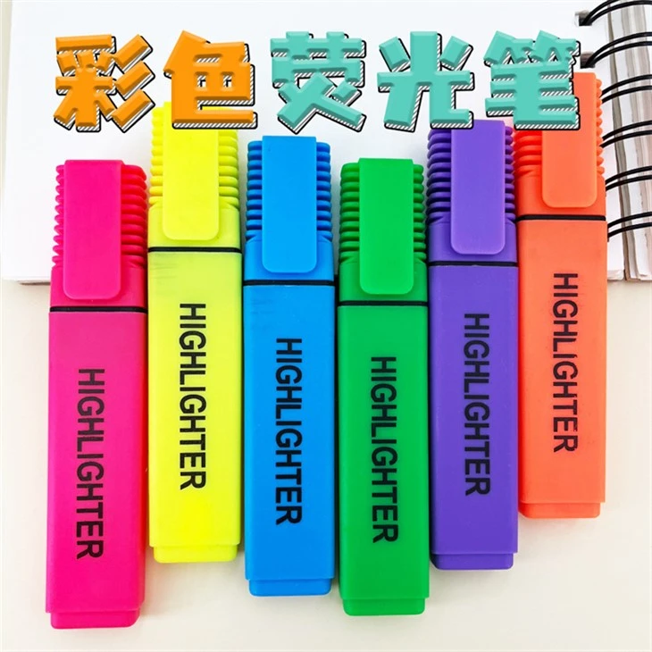 6 krāsu komplekts Candy Color marķiera pildspalva